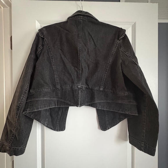 Apostrophe black washed denim jacket - Picture 2 of 3